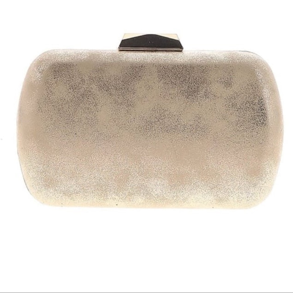 Lulu Townsend gold clutch